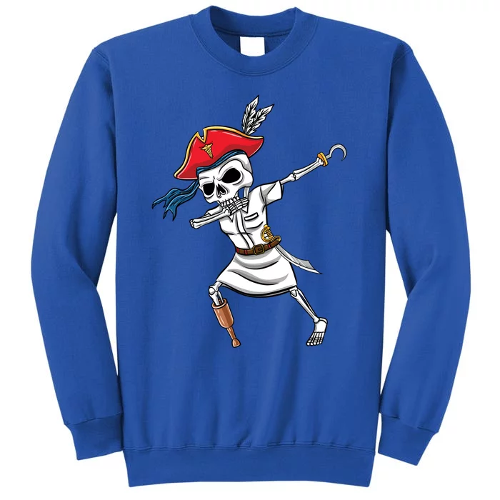 Dabbing Skeleton Nurse Pirate Halloween Gift Sweatshirt