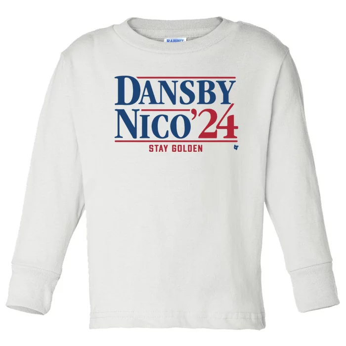 Dansby Swanson Nico Hoerner Dansby Nico 24 Toddler Long Sleeve Shirt