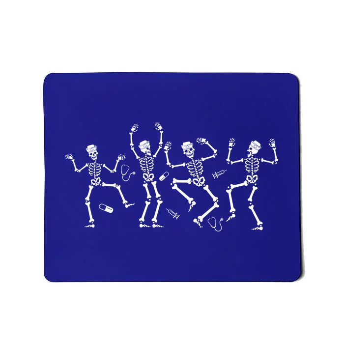 Dancing Skeletons Nurse Scrub Top Halloween Costume Gift Mousepad