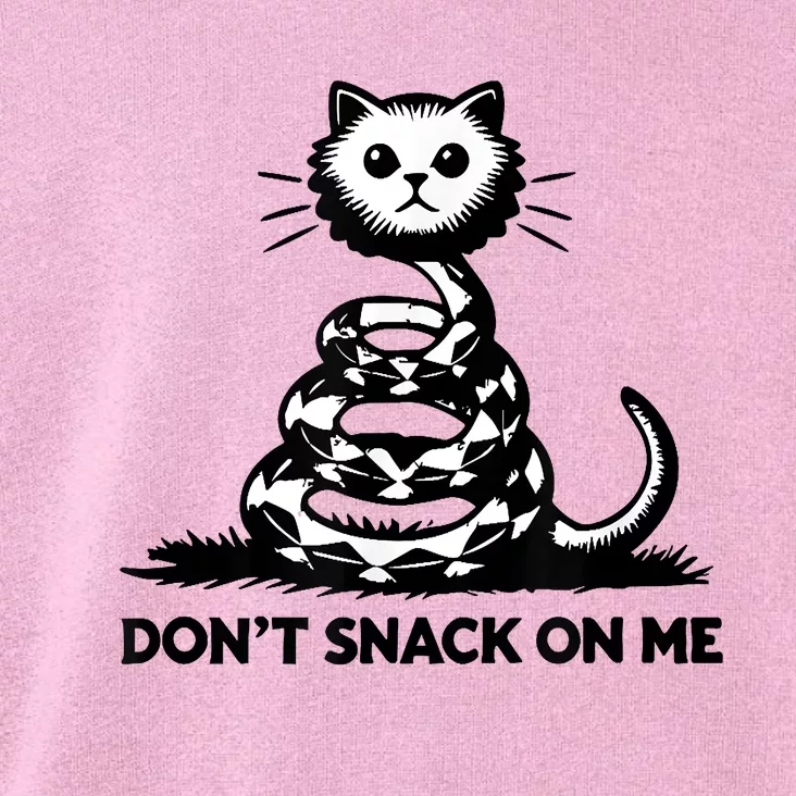 DonT Snack On Me Funny Cat Toddler Hoodie