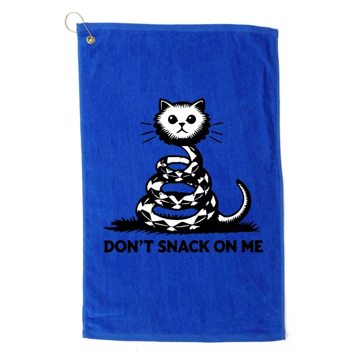 DonT Snack On Me Funny Cat Platinum Collection Golf Towel