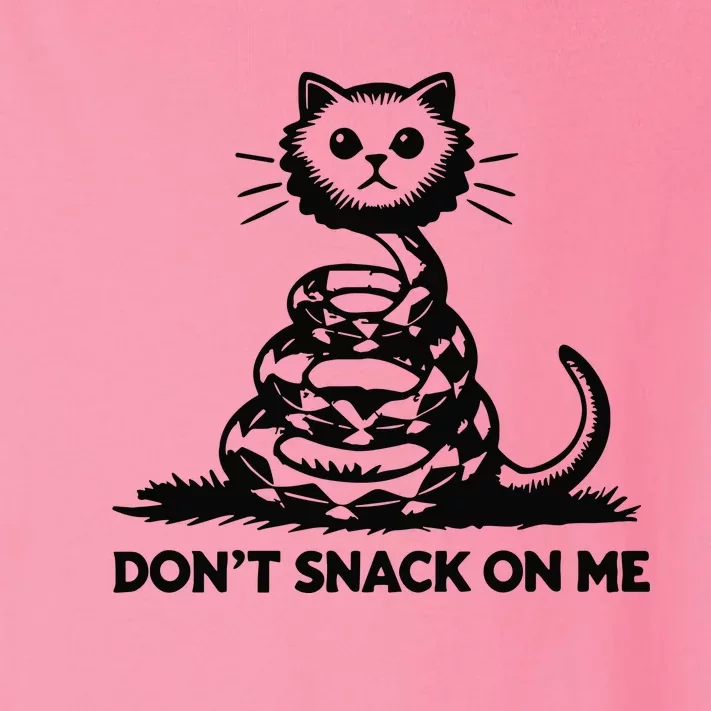 Dont Snack On Me Funny Cat Toddler Long Sleeve Shirt