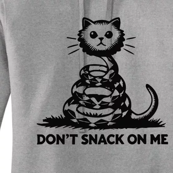 Dont Snack On Me Funny Cat Women's Pullover Hoodie