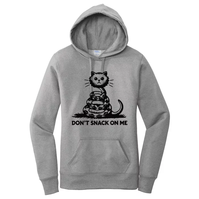 Dont Snack On Me Funny Cat Women's Pullover Hoodie