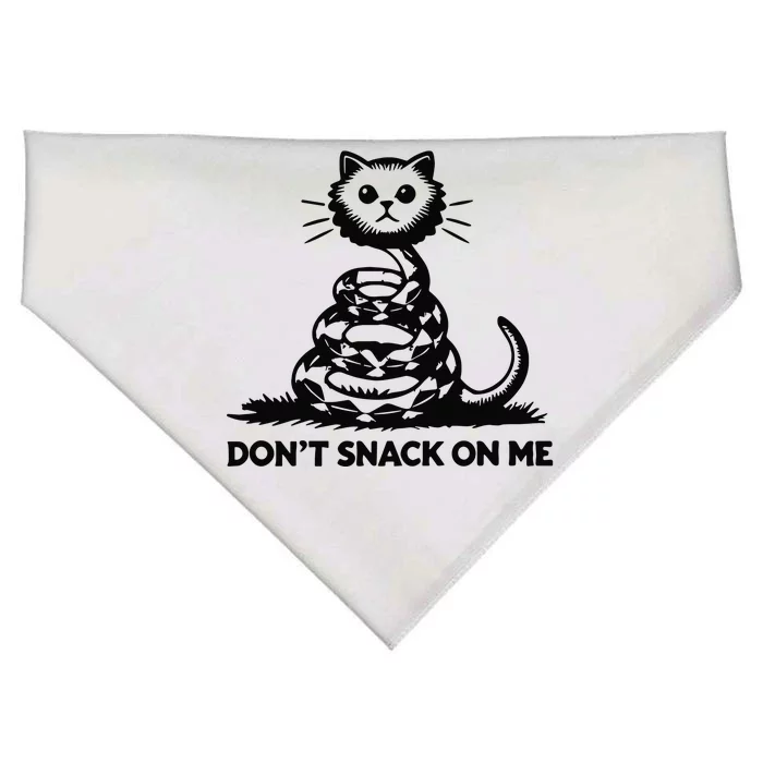 Dont Snack On Me Funny Cat USA-Made Doggie Bandana