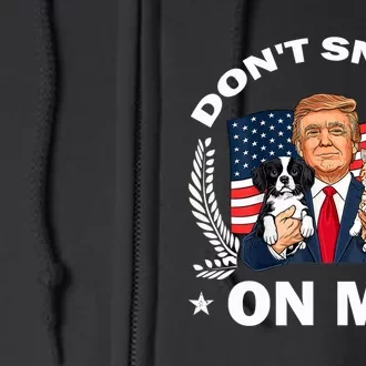 DonT Snack On Me Funny Cat Donald Trump Make Cat Safe Again Full Zip Hoodie