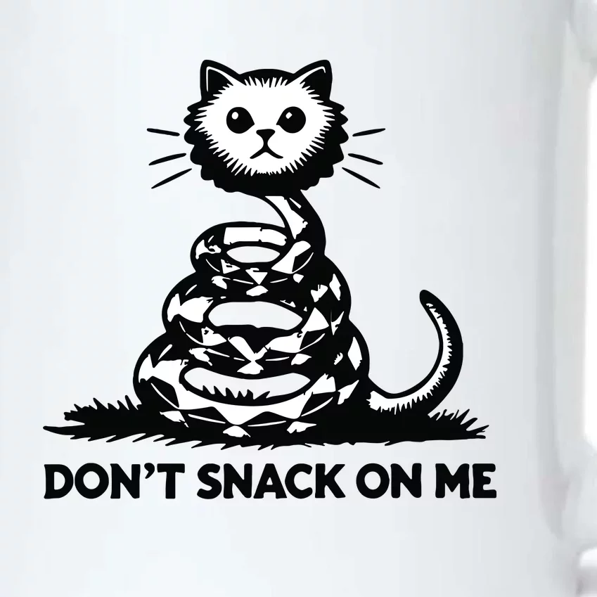 DonT Snack On Me Funny Cat Black Color Changing Mug