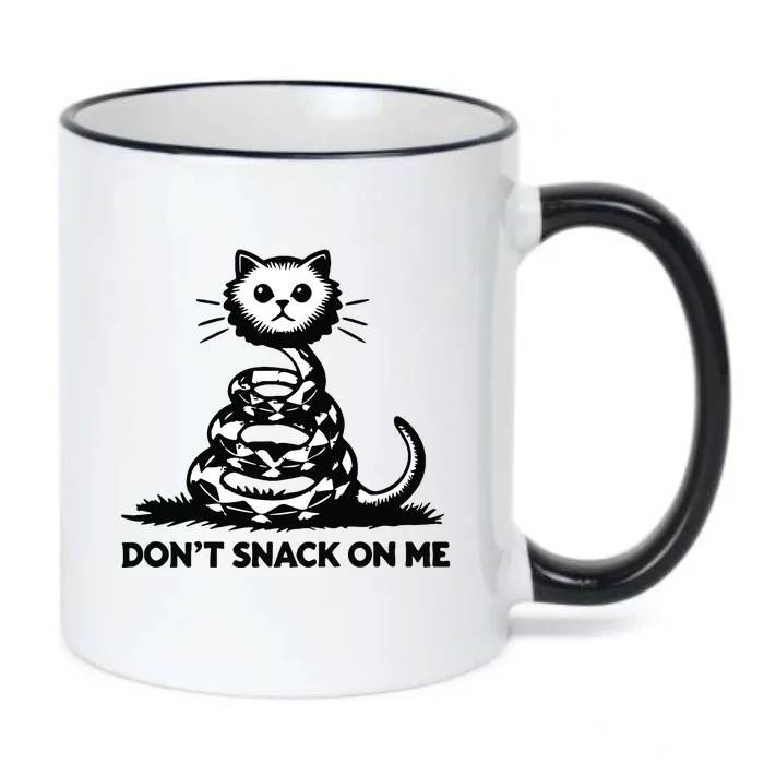 DonT Snack On Me Funny Cat Black Color Changing Mug