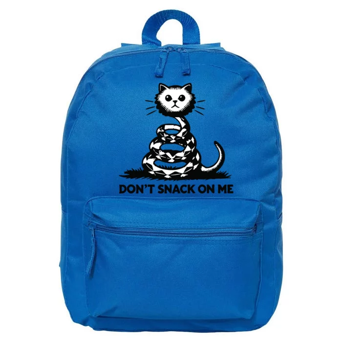 DonT Snack On Me Funny Cat 16 in Basic Backpack