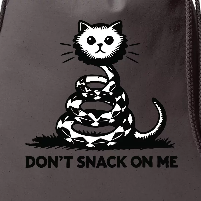 DonT Snack On Me Funny Cat Drawstring Bag