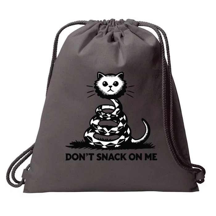 DonT Snack On Me Funny Cat Drawstring Bag