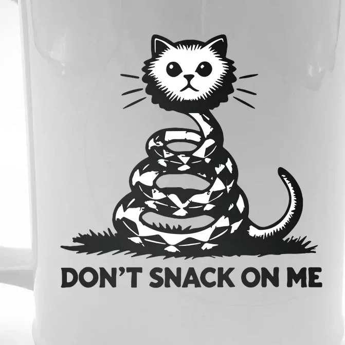 DonT Snack On Me Funny Cat Front & Back Beer Stein