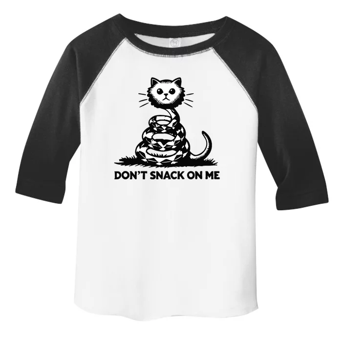 DonT Snack On Me Funny Cat Toddler Fine Jersey T-Shirt