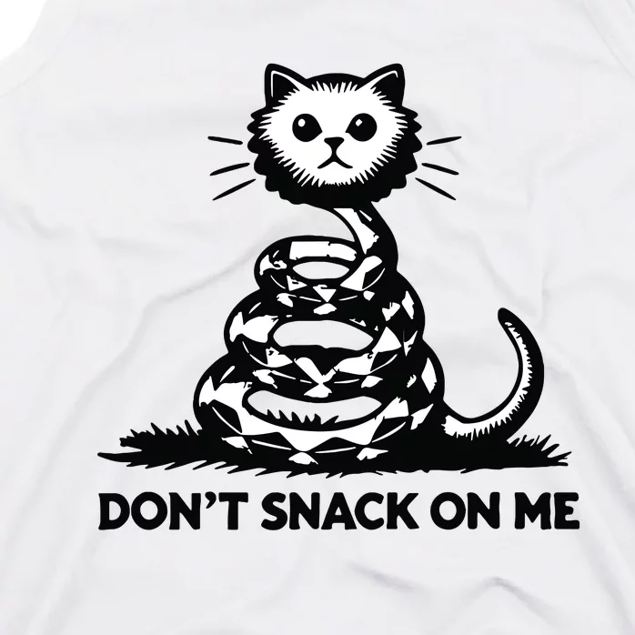 DonT Snack On Me Funny Cat Tank Top