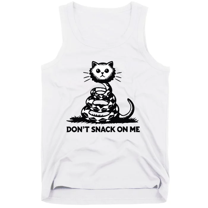 DonT Snack On Me Funny Cat Tank Top