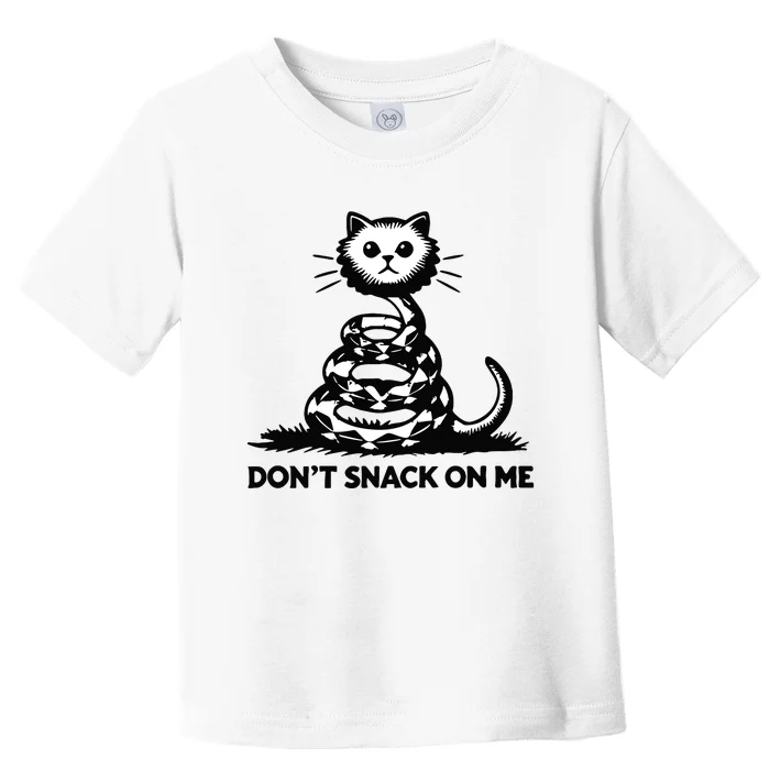 DonT Snack On Me Funny Cat Toddler T-Shirt