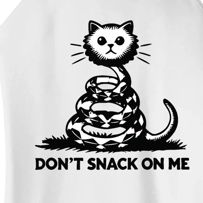 DonT Snack On Me Funny Cat Women’s Perfect Tri Rocker Tank