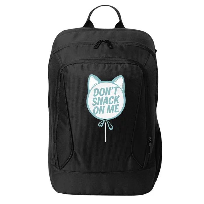 DonT Snack On Me Funny Cat Retro Sweet Treat City Backpack