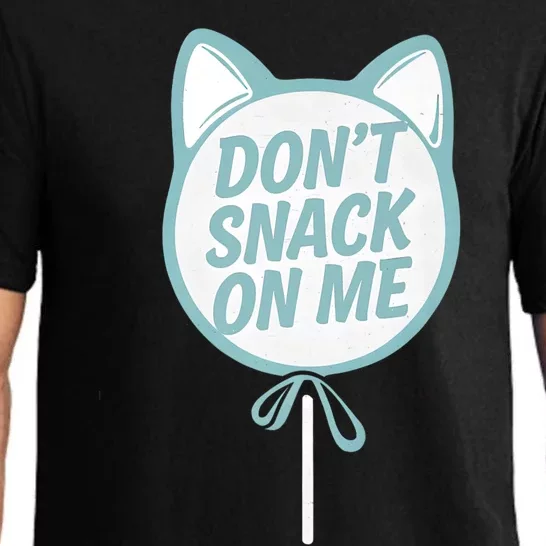 DonT Snack On Me Funny Cat Retro Sweet Treat Pajama Set