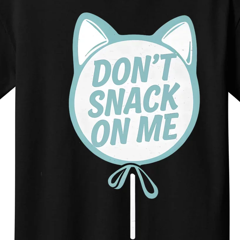 DonT Snack On Me Funny Cat Retro Sweet Treat Kids T-Shirt