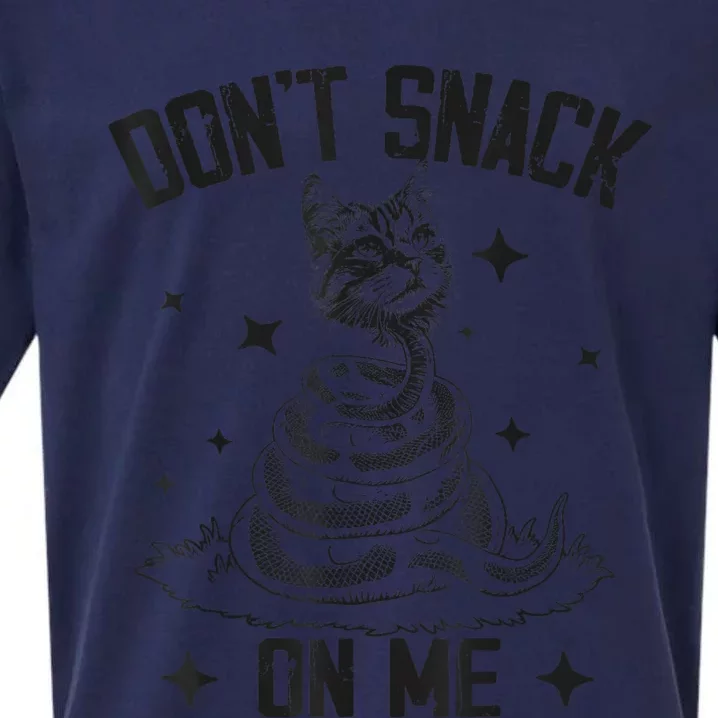 DonT Snack On Me Funny Cat Sueded Cloud Jersey T-Shirt