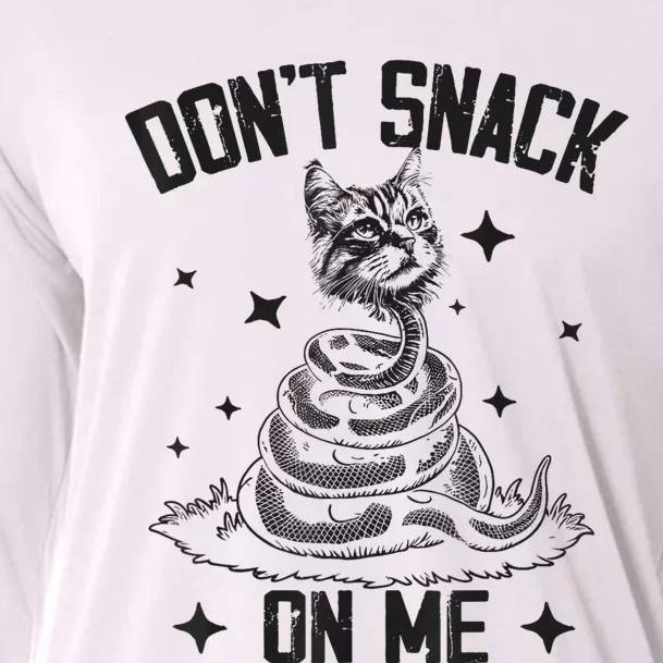 DonT Snack On Me Funny Cat Cooling Performance Long Sleeve Crew