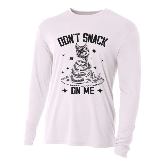 DonT Snack On Me Funny Cat Cooling Performance Long Sleeve Crew