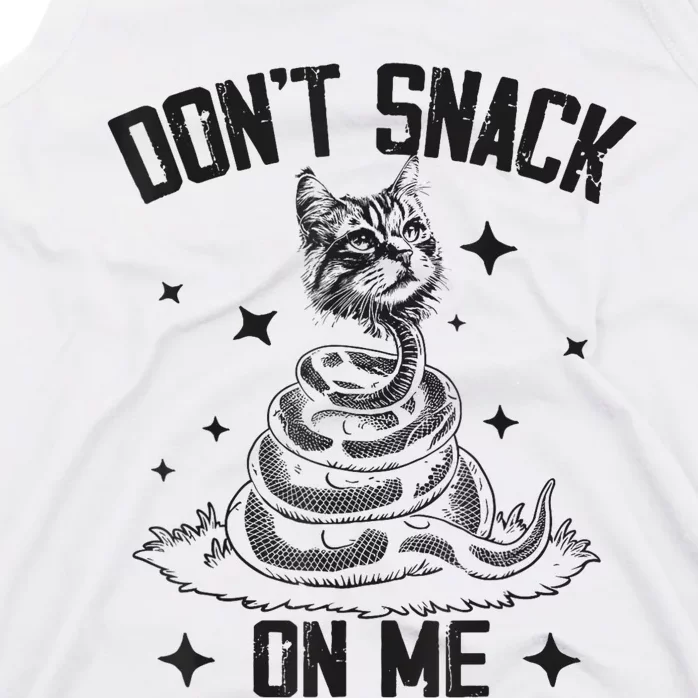 DonT Snack On Me Funny Cat Tank Top