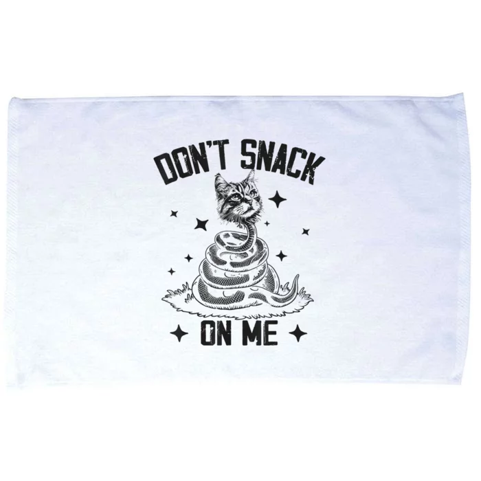 DonT Snack On Me Funny Cat Microfiber Hand Towel