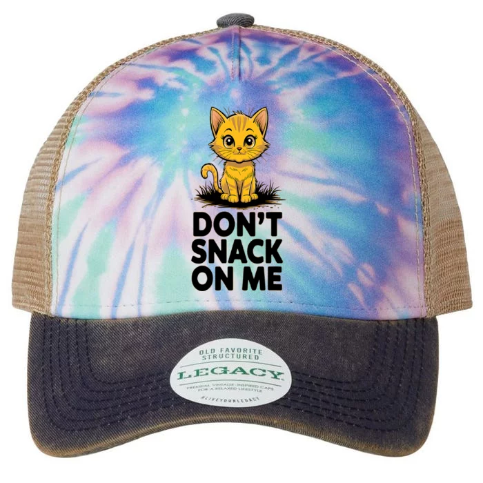 DonT Snack On Me Funny Cat Legacy Tie Dye Trucker Hat