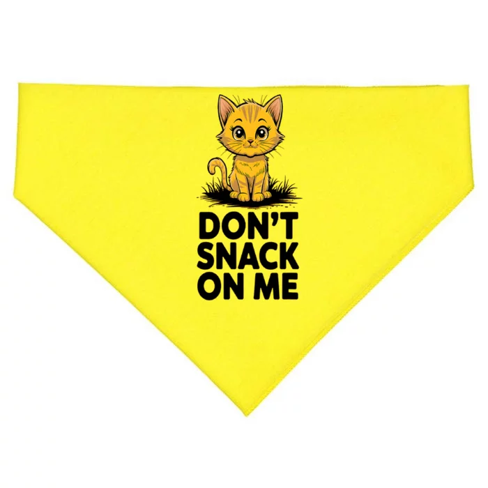 DonT Snack On Me Funny Cat USA-Made Doggie Bandana