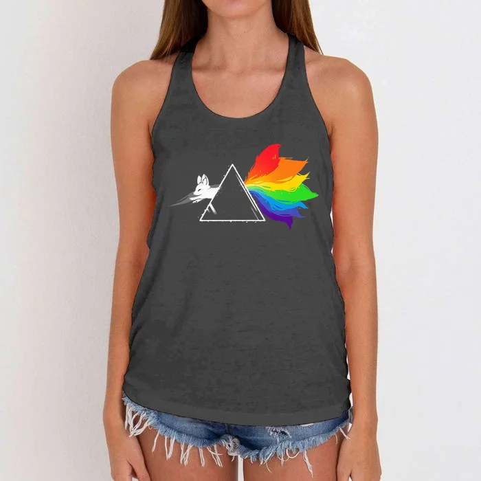 Dark Side Of The Kitsune Women's Knotted Racerback Tank