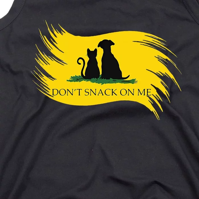 DonT Snack On Me Funny Cats Dogs Pet Tank Top