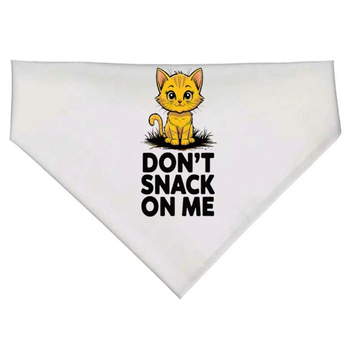 DonT Snack On Me Funny Cat USA-Made Doggie Bandana