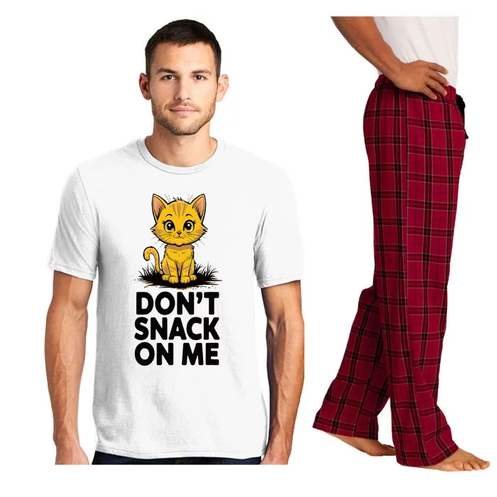 DonT Snack On Me Funny Cat Pajama Set