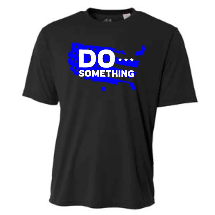 Do Something Obama Michelle Flag Cooling Performance Crew T-Shirt