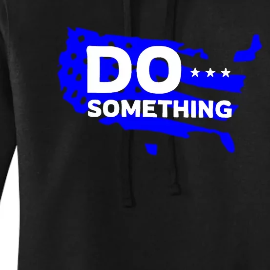 Do Something Obama Michelle Flag Women's Pullover Hoodie