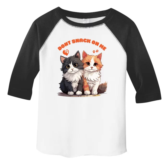 Dont Snack On Me Cat Funny Toddler Fine Jersey T-Shirt