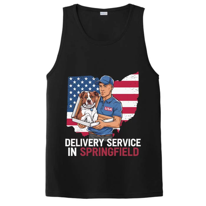 Delivery Service Oh Debate Trump Harris Eating The Dogs Performance Tank