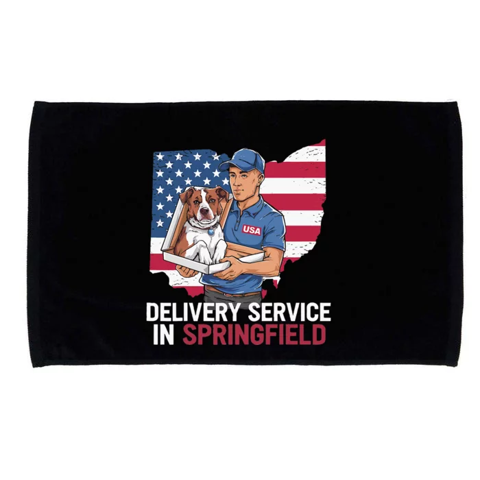 Delivery Service Oh Debate Trump Harris Eating The Dogs Microfiber Hand Towel