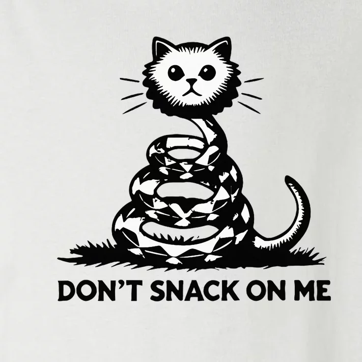 DonT Snack On Me Funny Cat Toddler Long Sleeve Shirt