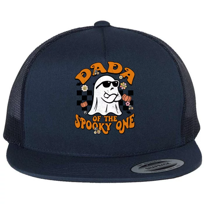 Dada Spooky One Groovy Matching Family Halloween Great Gift Flat Bill Trucker Hat