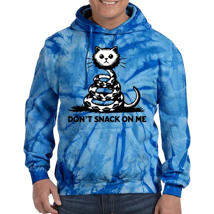 DonT Snack On Me Funny Cat Tie Dye Hoodie