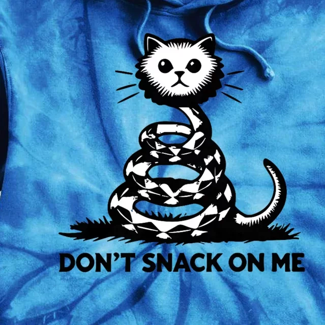 DonT Snack On Me Funny Cat Tie Dye Hoodie