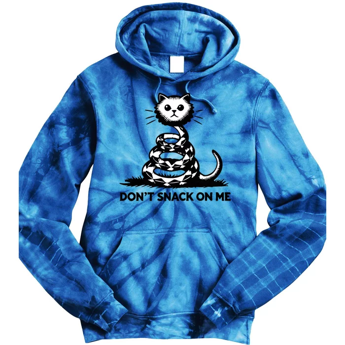 DonT Snack On Me Funny Cat Tie Dye Hoodie