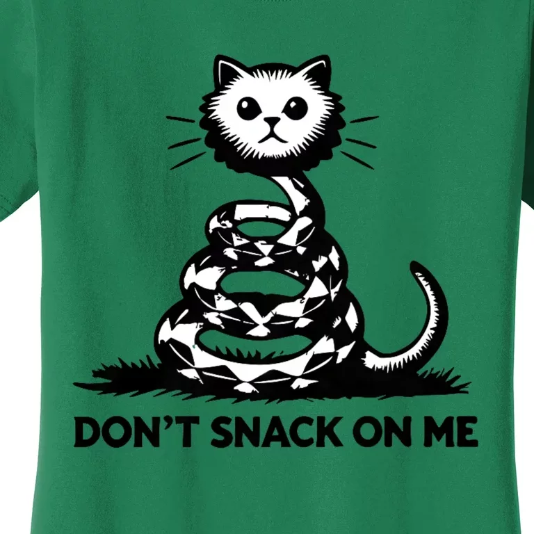 DonT Snack On Me Funny Cat Women's T-Shirt