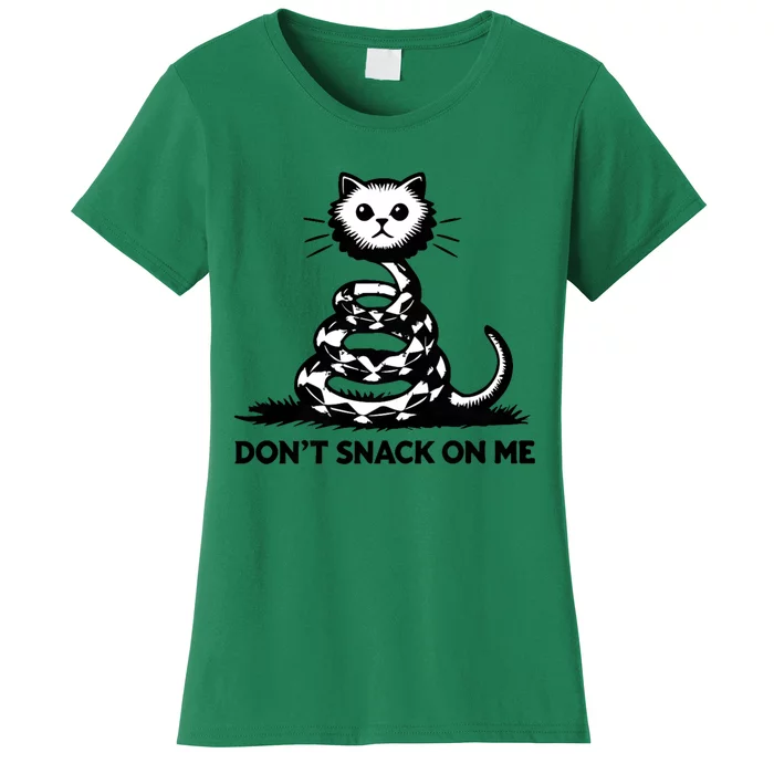 DonT Snack On Me Funny Cat Women's T-Shirt