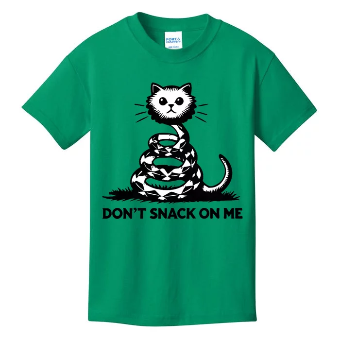 DonT Snack On Me Funny Cat Kids T-Shirt