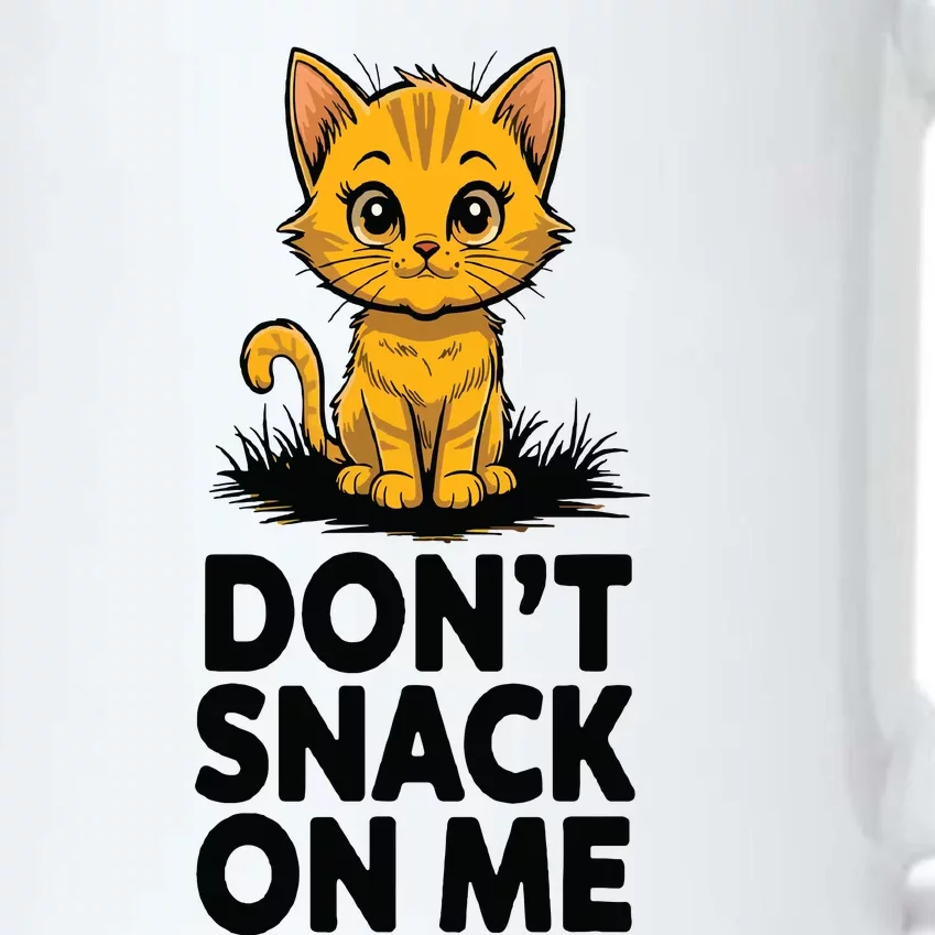 Dont Snack On Me Funny Cat Black Color Changing Mug