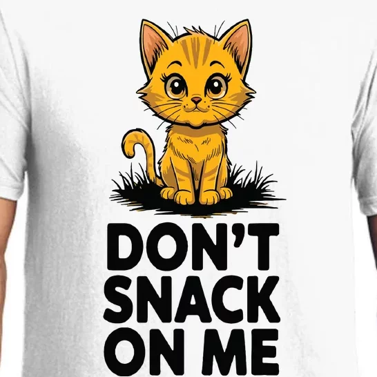 Dont Snack On Me Funny Cat Pajama Set